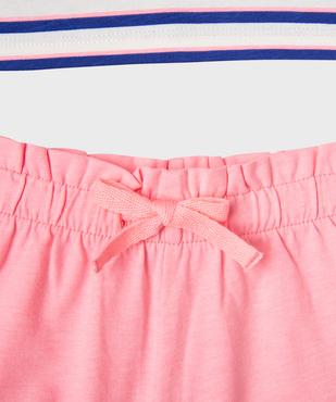Ensemble 2 pièces bébé fille tee-shirt et short vue3 - GEMO 4G BEBE - GEMO