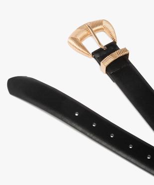 Ceinture femme à grosse boucle fantaisie dorée vue2 - GEMO (ACCESS) - GEMO