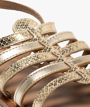 Sandales multibrides en cuir femme vue6 - TANEO GEMO FOR GOOD - GEMO