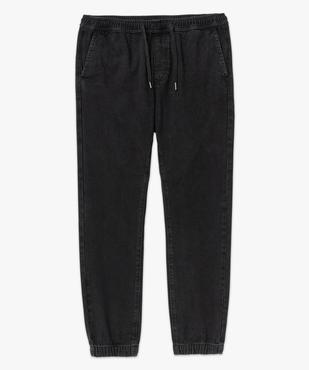Pantalon jogger slim en jean homme vue4 - GEMO (HOMME) - GEMO