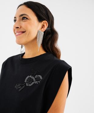 Débardeur en coton épaulé femme vue2 - GEMO(FEMME PAP) - GEMO
