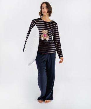 Pyjama 2 pièces femme - LuluCastagnette vue1 - LULU CASTAGNETTE G4G D - GEMO