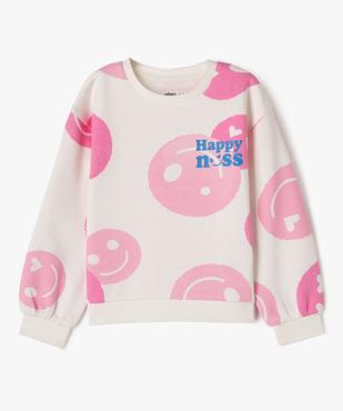 Sweat avec message positif fille vue1 - GEMO 4G FILLE - GEMO
