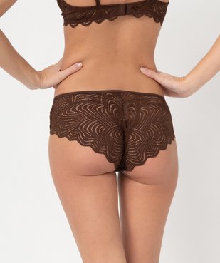 Shorty femme en dentelle et microfibre vue2 - GEMO(HOMWR FEM) - GEMO