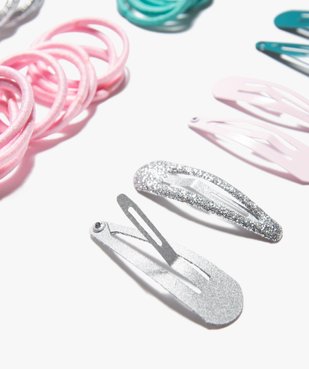 Accessoires cheveux pailletés fille (26 pièces) vue2 - GEMO (ENFANT) - GEMO