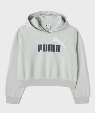 Sweat à capuche coupe courte avec logo poitrine fille - Puma vue1 - PUMA - GEMO