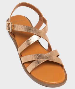 Sandales plates à brides scintillantes femme - Valentina Baldano vue5 - VALENTINA BALDA - GEMO