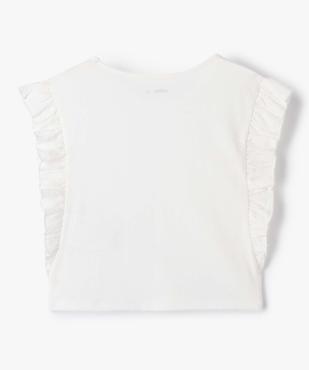 Tee-shirt avec volants sur les côtés fille vue4 - GEMO 4G FILLE - GEMO