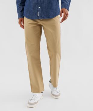 Pantalon chino en twill de coton uni homme - LuluCastagnette vue1 - LULUCASTAGNETTE - GEMO