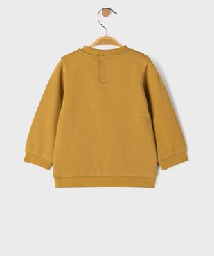 Sweat avec motif lion bébé garçon vue3 - GEMO 4G BEBE - GEMO