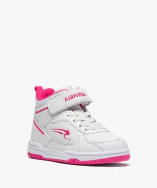 Baskets fille semi-montantes à lacets et scratch - Airness vue2 - AIRNESS - GEMO