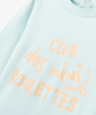 Sweat léger à message bébé garçon vue2 - GEMO 4G BEBE - GEMO
