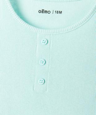 Débardeur bébé fille en maille côtelée  vue2 - GEMO 4G BEBE - GEMO