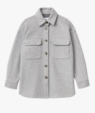 Veste mi-longue style chemise femme vue4 - GEMO(FEMME PAP) - GEMO