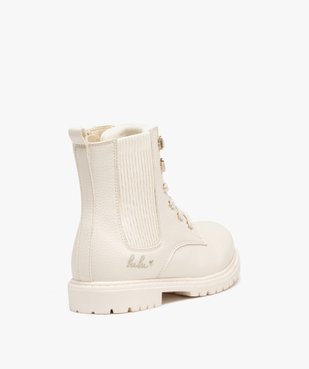 Boots à lacets et semelle crantée fille - LuluCastagnette du 31 au 36 vue4 - LULU CASTAGNETT - GEMO