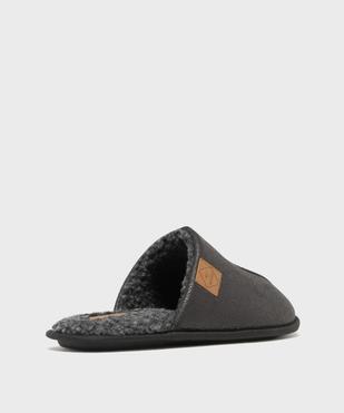 Chaussons fourrés forme mules homme - Roadsign vue4 - ROADSIGN G4G - GEMO