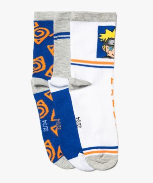 Chaussettes garçon tige haute imprimées - Naruto (lot de 3) vue1 - NARUTO - GEMO