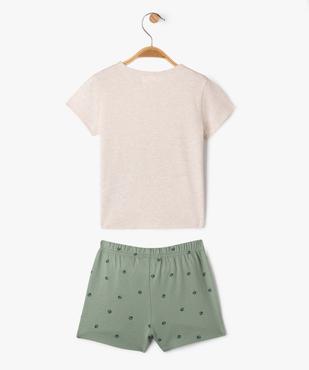 Pyjashort 2 pièces imprimé dinosaures bébé  vue3 - GEMO 4G BEBE - GEMO