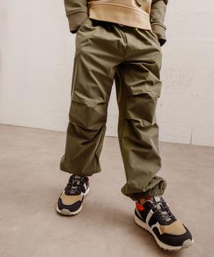 Pantalon parachute doublé à chevilles élastiquées garçon vue8 - GEMO (ENFANT) - GEMO