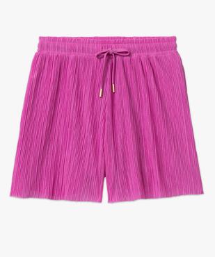 Short ample en maille plissée fluide femme vue4 - GEMO(FEMME PAP) - GEMO