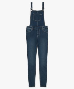 Salopette en jean pour femme coupe slim vue4 - GEMO (JEAN) - GEMO