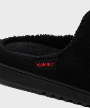 Chaussons mules unis avec doublure chaude homme - Isotoner vue6 - ISOTONER - GEMO