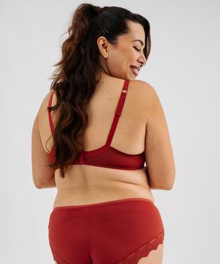 Soutien-gorge emboitant à coques fines en dentelle grande taille vue2 - GEMO(HOMWR FEM) - GEMO