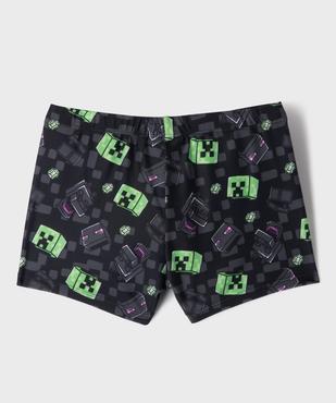 Shorty de bain imprimé garçon - Minecraft vue3 - MINECRAFT - GEMO