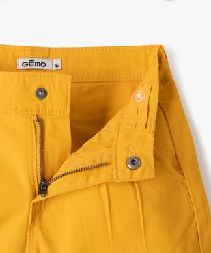 Short large en toile de coton fille vue2 - GEMO 4G FILLE - GEMO