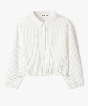 Chemise en maille gaufrée avec bas ajustable fille vue1 - GEMO (ENFANT) - GEMO