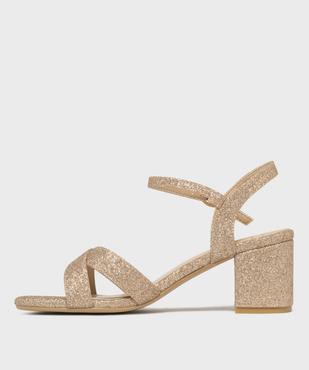 Sandales à talon pailletées femme - Valentina Baldano vue3 - VALENTINA BALDA - GEMO