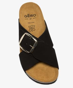 Sandales femme avec brides croisées et boucle métallique vue5 - GEMO (CASUAL) - GEMO