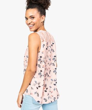 Blouse imprimée sans manches avec décolleté zippé vue3 - GEMO(FEMME PAP) - GEMO