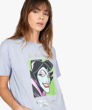 Tee-shirt femme à manches courtes avec message - Disney vue2 - DISNEY DTR - GEMO