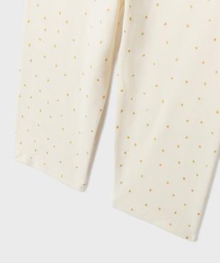 Pyjama 2 pièces motif léopard et pois pailletés bébé vue3 - GEMO 4G BEBE - GEMO