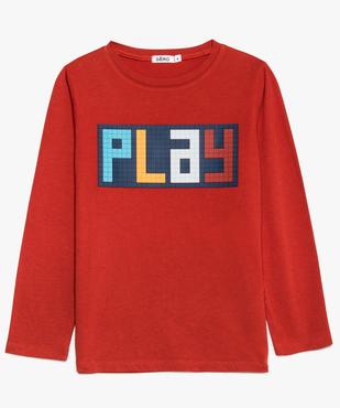 Tee-shirt garçon à manches longues à motif coloré vue1 - GEMO (ENFANT) - GEMO