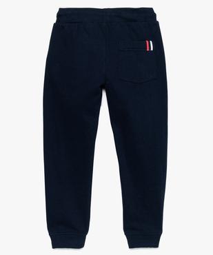 Pantalon de jogging garçon avec ruban tricolore et inscription vue2 - GEMO (ENFANT) - GEMO