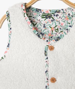 Gilet sans manches matelassé réversible bébé fille - LuluCastagnette vue4 - LULUCASTAGNETTE - GEMO