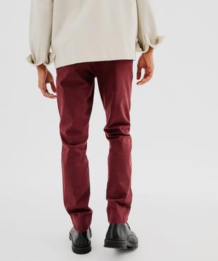Pantalon chino coupe Slim homme vue3 - GEMO 4G HOMME - GEMO