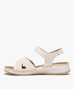 Sandales confort légères à brides scratch femme vue3 - G'FLEX - GEMO