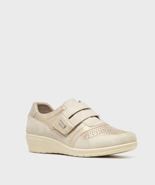 Derbies confort look sport à bride scratch femme vue2 - G'FLEX - GEMO