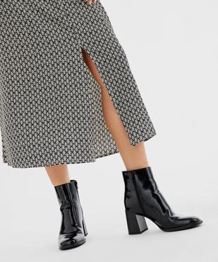 Jupe longue imprimée en viscose femme vue2 - GEMO 4G FEMME - GEMO