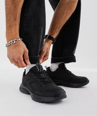 Baskets retro running légères unies homme vue7 - 5 MILES - GEMO