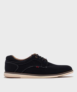 Derbies dessus textile à semelle sport homme vue2 - MARIO BALDANO - GEMO