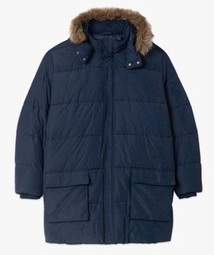 Parka homme grande taille matelassée avec capuche amovible vue4 - GEMO (G TAILLE) - GEMO