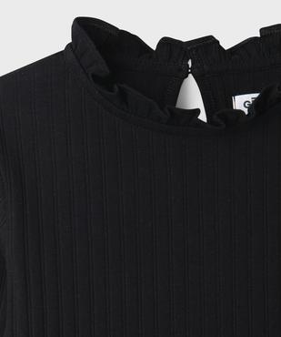 Tee-shirt manches longues avec col rond froncé fille vue2 - GEMO 4G FILLE - GEMO