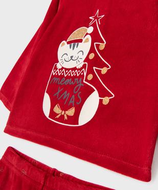 Pyjama en velours 2 pièces spécial Noël bébé vue2 - GEMO 4G BEBE - GEMO