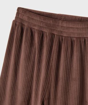 Pyjama en velours fille vue3 - GEMO (JUNIOR) - GEMO