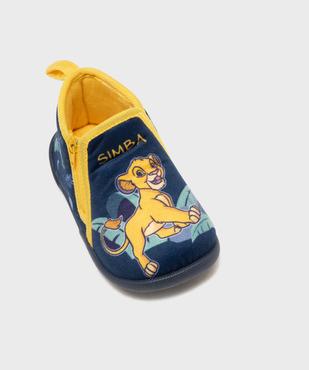 Chaussons montants zippés en velours imprimés Simba - Le Roi Lion vue5 - ROI LION - GEMO