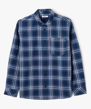 Chemise à carreaux avec poche poitrine garçon vue1 - GEMO (JUNIOR) - GEMO
